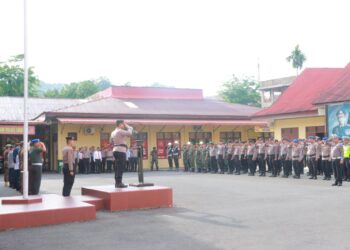 Ops Patuh Toba - 2024, Kapolres Sibolga Pimpin Apel Gelar Pasukan