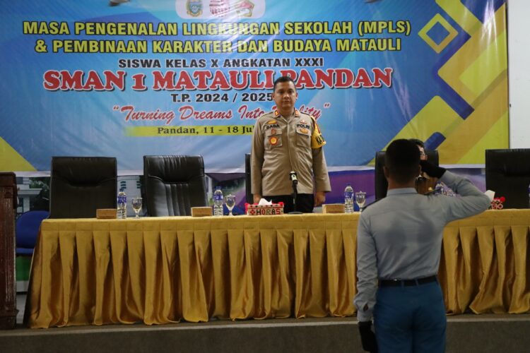 Ini Tiga Point yang Disampaikan Kapolres Tapteng Kepada Siswa/i SMAN 1 Matauli Pandan