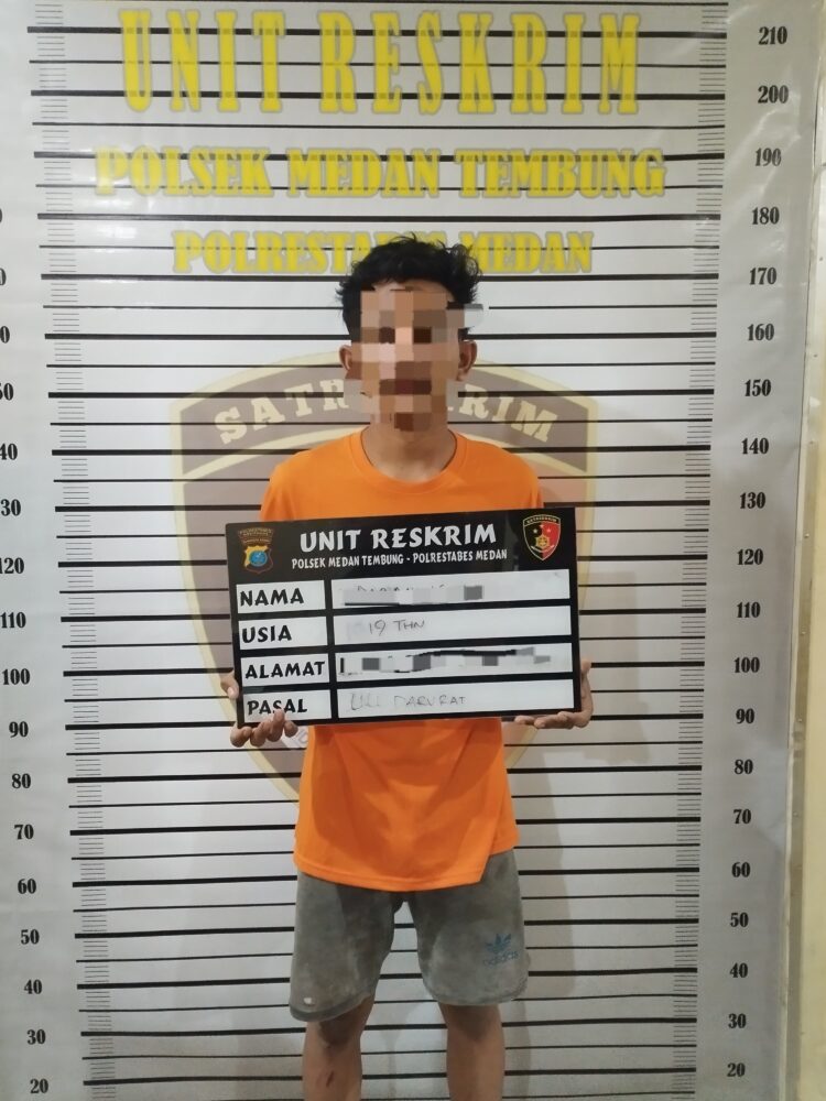 Patroli Cipta Kondisi Kamtibmas, Personil Sat Brimob Polda Sumut Amankan 1 Orang Geng Motor 