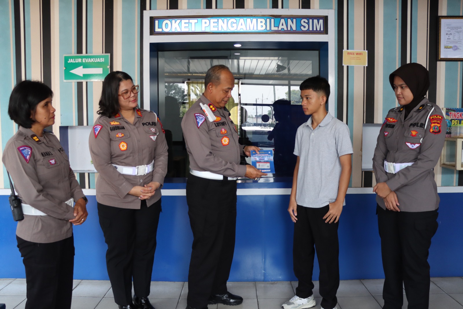 Wadirlantas Polda Sumut Sidak Ke Kantor Satpas Polres Siantar, Pastikan Tidak Ada Pungli