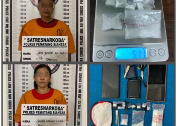Edarkan Sabu di Sibatu-Batu, Polres Pematangsiantar Ringkus Pasutri Asal Simalungun 