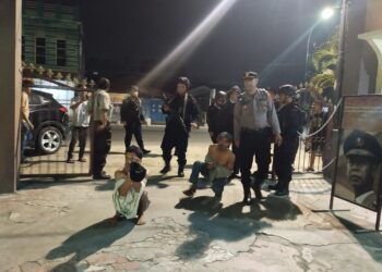 Patroli Cipta Kondisi Kamtibmas, Sat Brimob Polda Sumut Amankan 2 Orang Diduga Pelaku Pencurian