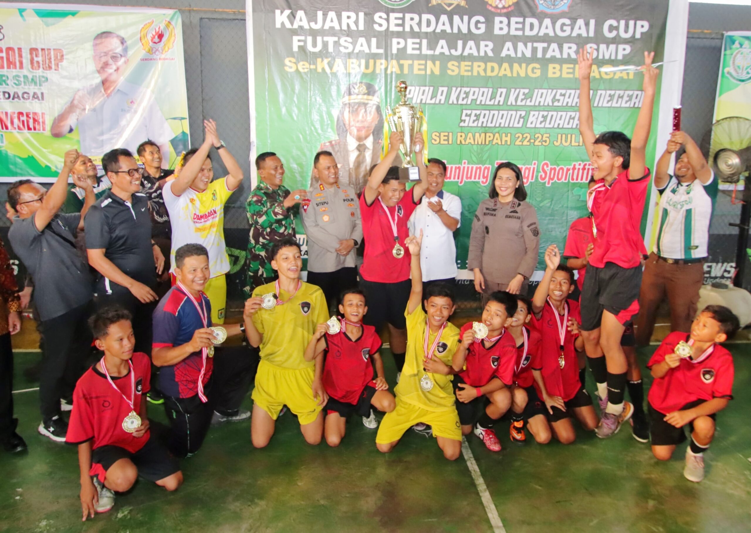 Kapolres Sergai Dukung Futsal Pelajar Kajari Cup Peringati Hari Bhakti Adhyaksa