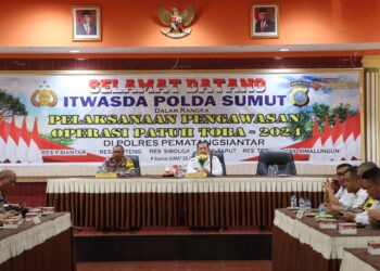  Itwasda Polda Sumut Kunker Ke Polres Pematangsiantar, Supervisi Operasi Patuh Toba 2024