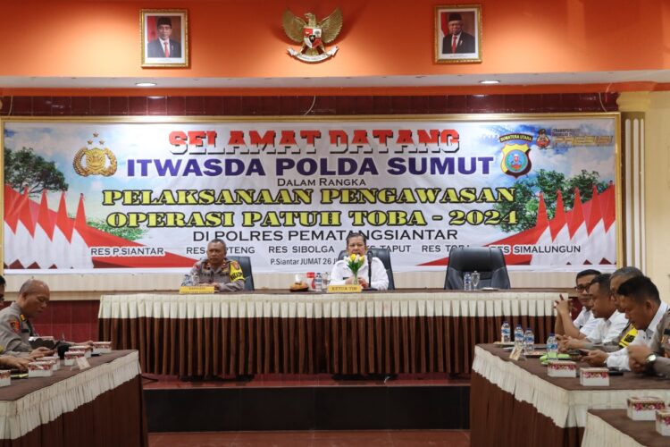  Itwasda Polda Sumut Kunker Ke Polres Pematangsiantar, Supervisi Operasi Patuh Toba 2024