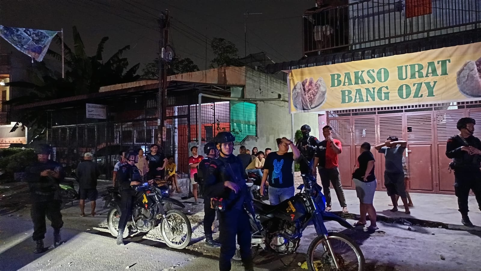 Sat Brimob Polda Sumut Giat Gelar Patroli Kamtibmas di Wilayah Hukum Polsek Medan Tembung