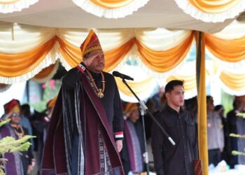 Franc Bernhard Tumanggor Pimpin Upacara Hari Jadi Kabupaten Pakpak Bharat Ke-21