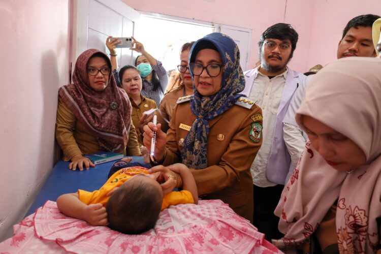 Wali Kota Pematangsiantar dr Susanti Dewayani SpA Hadiri Acara Aksi Tumbuh Kejar Balita Stunting di UPTD Puskesmas Tomuan