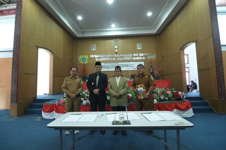 Wakil Bupati Hadiri Sidang Paripurna DPRD Pakpak Bharat Tentang Ranperda RPJPD