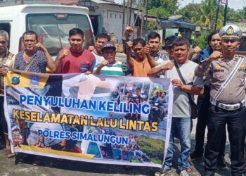 Sat Lantas Polres Simalungun Gelar Penyuluhan Keliling bagi Sopir Angkot
