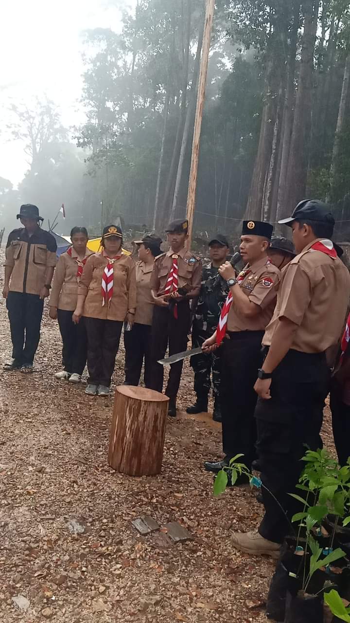 Kwartir Cabang Pramuka Kabupaten Pakpak Bharat Gelar PERJUSAMI di Kawasan Eko Wisata Hutan Kapur