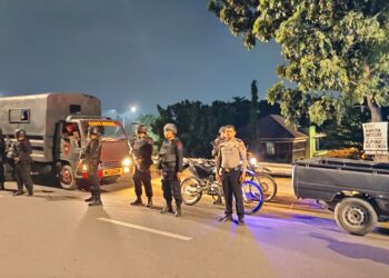 Sat Brimob Polda Sumut Laksanakan Patroli Kamtibmas, Pastikan Kondisi Tetap Aman Dan Kondusif