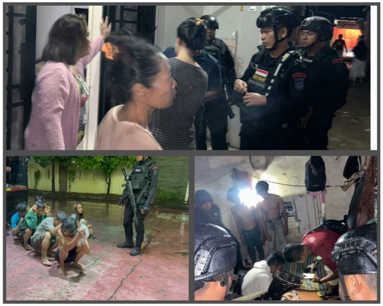 Sat Brimob Polda Sumut Gerebek Rumah Diduga Lokasi Pesta Sabu, 6 Orang Diamankan