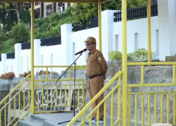 Sekda Pakpak Bharat Pimpin Apel Gabungan ASN di Awal Agustus 