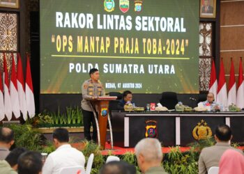 Kapolres Simalungun Ikuti Rakor Lintas Sektoral Operasi Mantap Praja Toba 2024, Pengamanan Pilkada Serentak