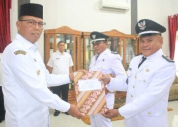 Masa Jabatan Kepala Desa Unte Boang Dan Muara Bolak Kecamatan Sosorgadong Diperpanjang Pj Bupati Tapteng