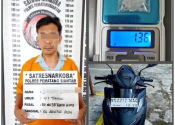  Pria Jalan Kain Suci Ditangkap Satnarkoba Polres Pematangsiantar, 1,36 Gram Sabu Disita