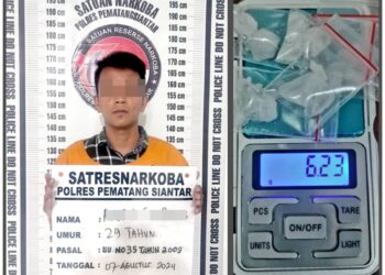 Polres Pematangsiantar Ringkus Residivis Asal Simalungun Pemilik 6,23 Gram Sabu 