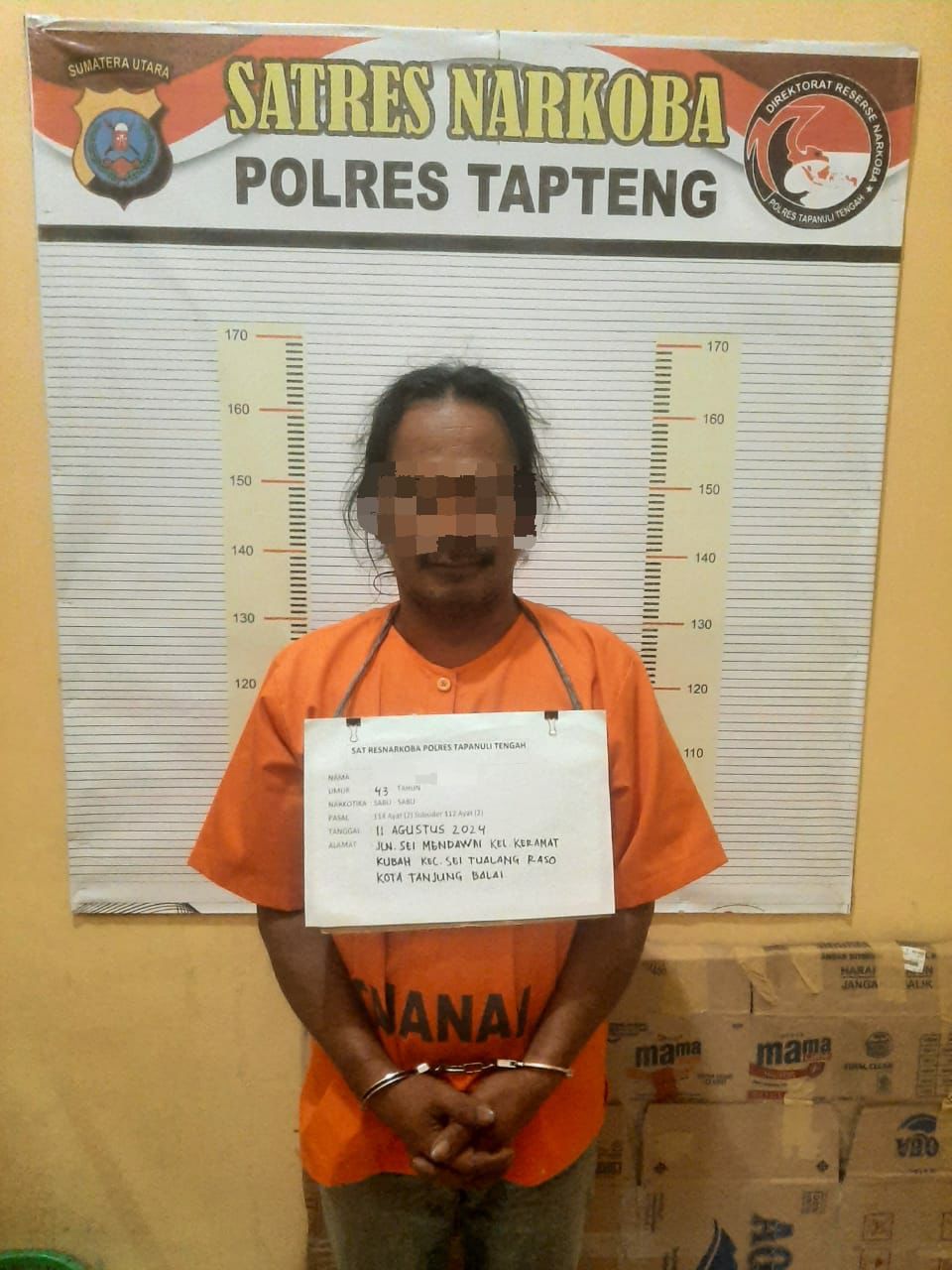 Polres Tapteng Ciduk Pengedar Narkoba Di Sosor Gadong 