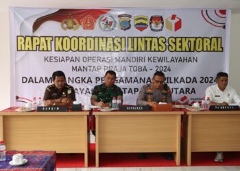 Polres Taput Gelar Rapat Lintas Sektoral Dalam Rangka Operasi Mantap Praja Toba 2024