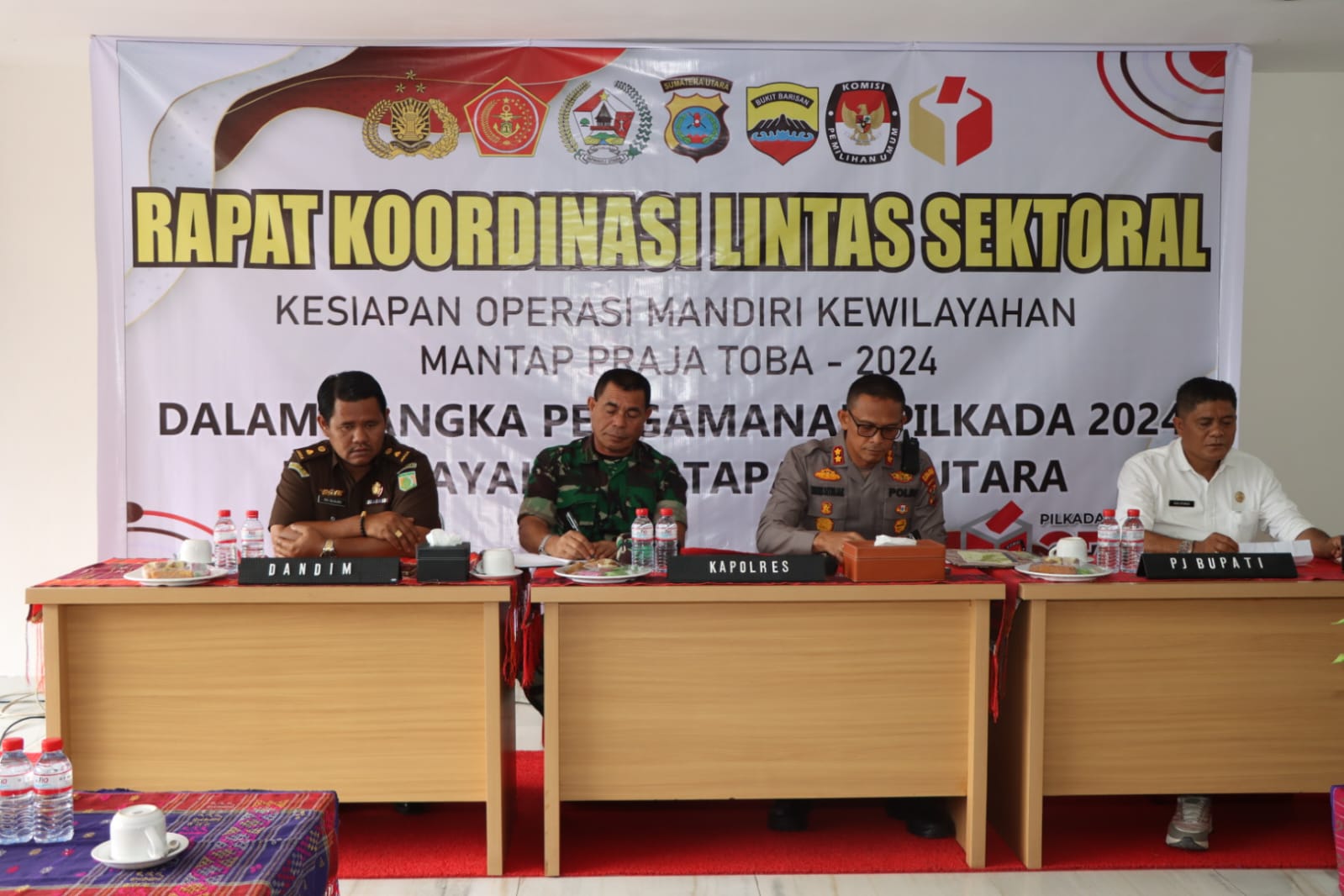Polres Taput Gelar Rapat Lintas Sektoral Dalam Rangka Operasi Mantap Praja Toba 2024