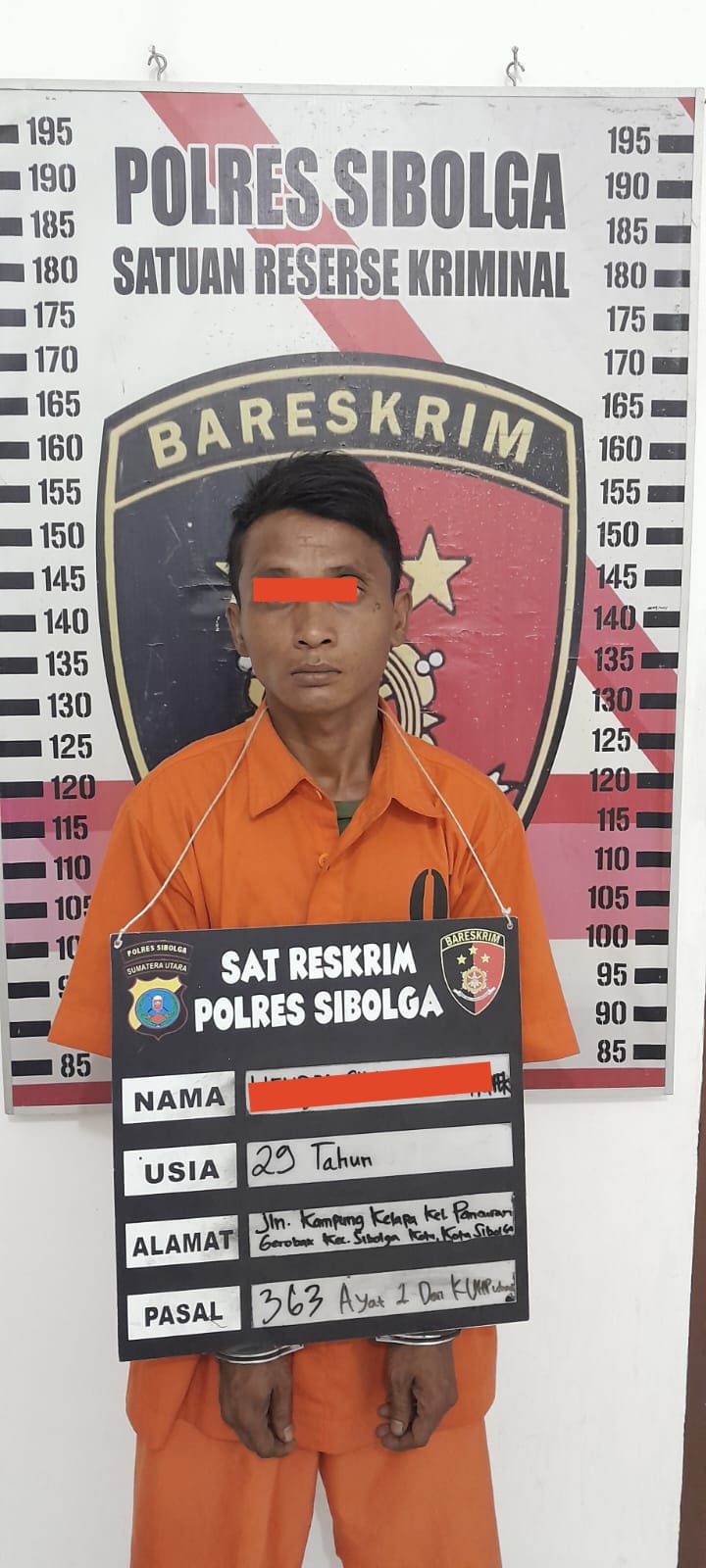 Pelaku Curanmor Berhasil Diciduk Tim Opsnal Polres Sibolga