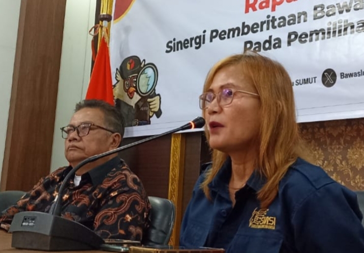 Ketua SMSI Sumut Erris Napitupulu Paparkan Pentingnya  Sinerjitas Media dan Bawaslu  