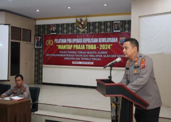 Latihan Pra Operasi Mantap Praja Toba, Pengamanan Pilkada Tapteng 2024 Langsung Dipimpin Kapolres
