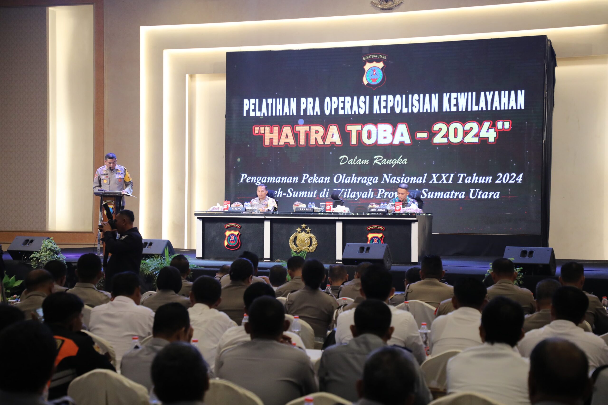 Sat Brimob Polda Sumut Ikuti Latihan Pra Operasi Kepolisian Kewilayahan HATRA TOBA - 2024, PON XXI di Aceh-Sumut