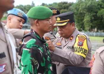 Polres Pakpak Bharat Melaksanakan Gelar Apel Pasukan Operasi Kepolisian Mandiri Kewilayahan Mantap Praja Toba 2024