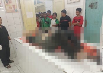 Warga Jalan Medan Geger, Paian Simamora Ditemukan Meninggal di Parit, Polsek Siantar Martoba Evakuasi