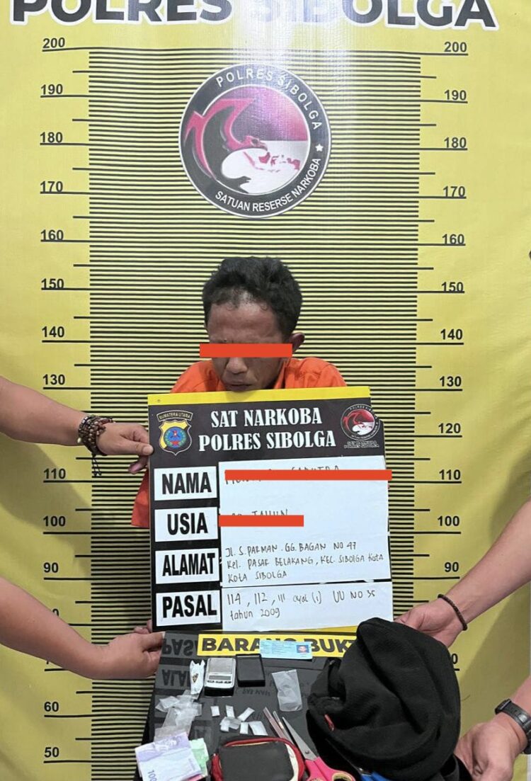 Tim Opsnal Resnarkoba Polres Sibolga Grebek Pengedar Narkoba