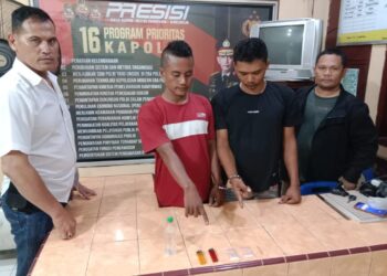Polsek Serbalawan Tangkap Dua Tersangka Penyalahgunaan Narkotika, 5,20 Gram Sabu Disita 