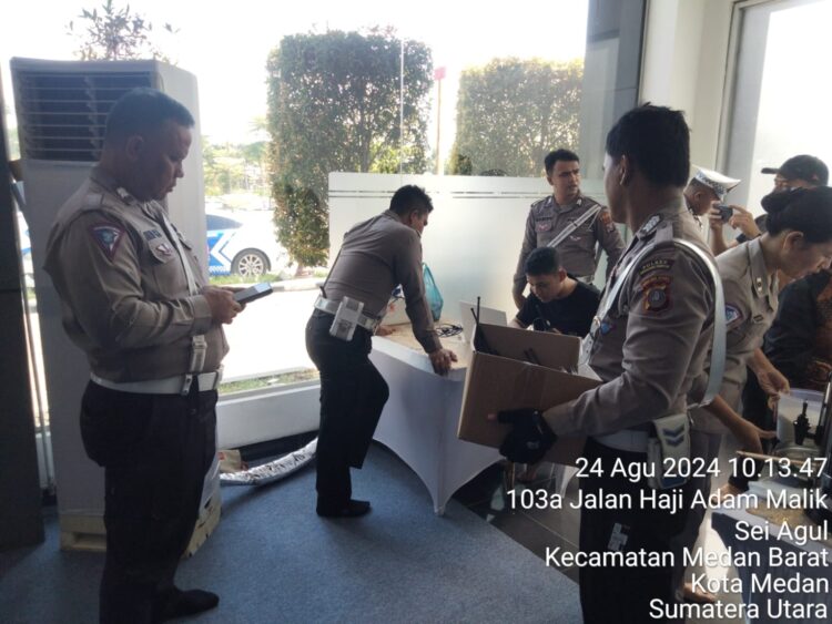 Ops Hatra Toba 2024, Sat Lantas Polres Siantar Pasang Device K4I