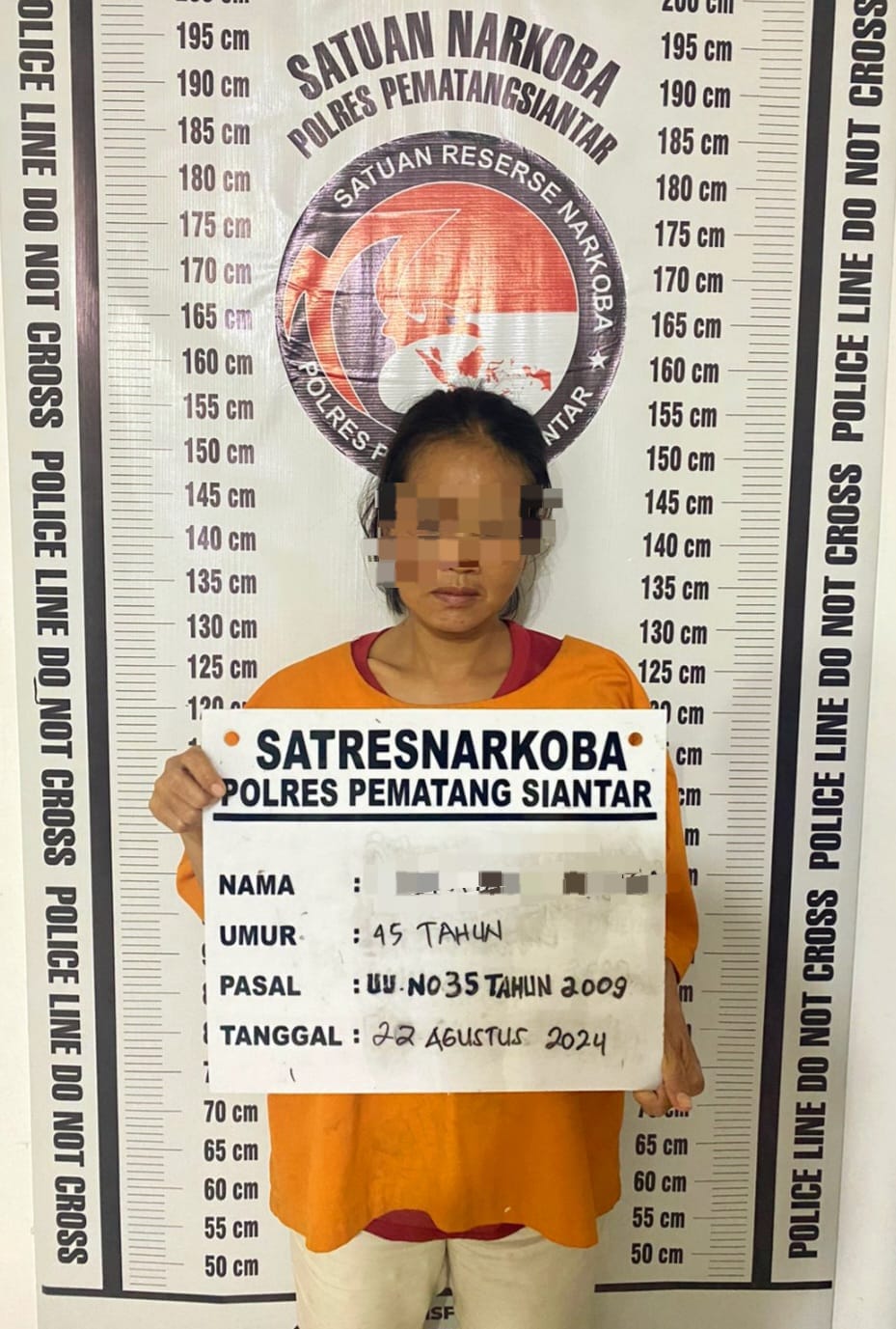 Wanita Pemilik 1 Paket Sabu Ditangkap Polres Pematangsiantar