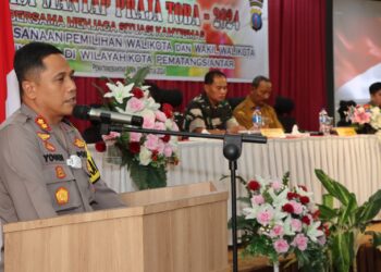 Kapolres Pematangsiantar Pimpin Pelaksanan Cooling System Dalam Rangka Operasi Mantap Praja Toba 2024