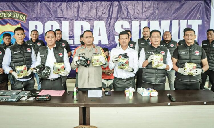 Bravo, Polres Sergai Berhasil Ungkap Kasus Narkoba Jaringan Internasional dan 7 Kg Sabu Disita