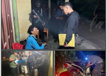 Batalyon-A Sat Brimob Polda Sumut Bantu Pengamanan Operasi Pencurian Buah Sawit di Langkat