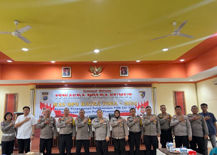 Polres Pematangsiantar Sambut Kunker Tim Was Ops Hatra Toba 2024 Sumut