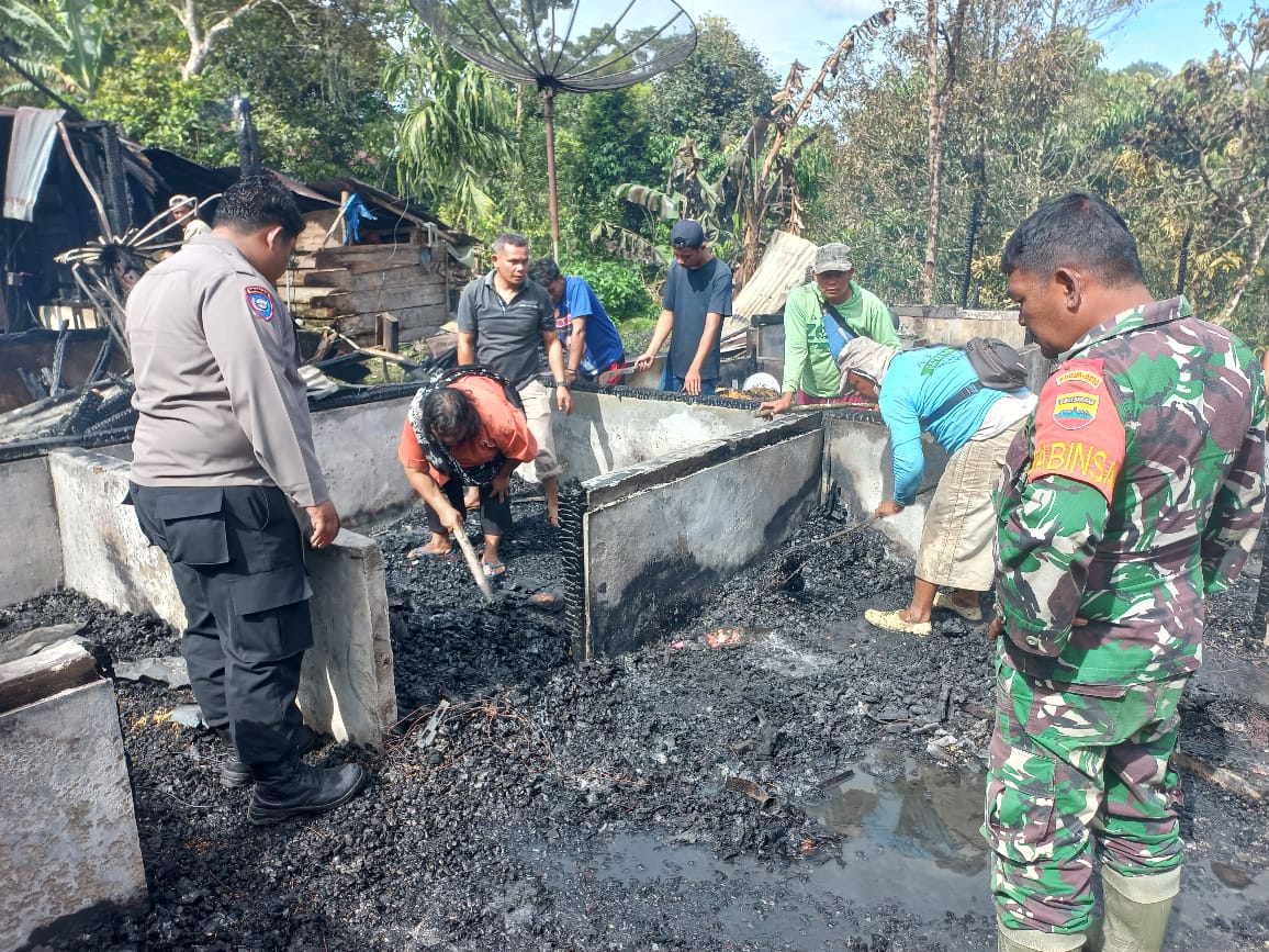 3 Rumah Semi Permanen di Taput Ludes Terbakar, Kerugian Ratusan Juta Rupiah