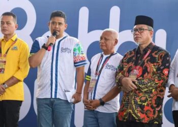 Relawan Sumut Maju/Rumah Keluarga Bobby Nasution Sumut Antarkan Bobby -Surya Mendaftar di KPU Sumut