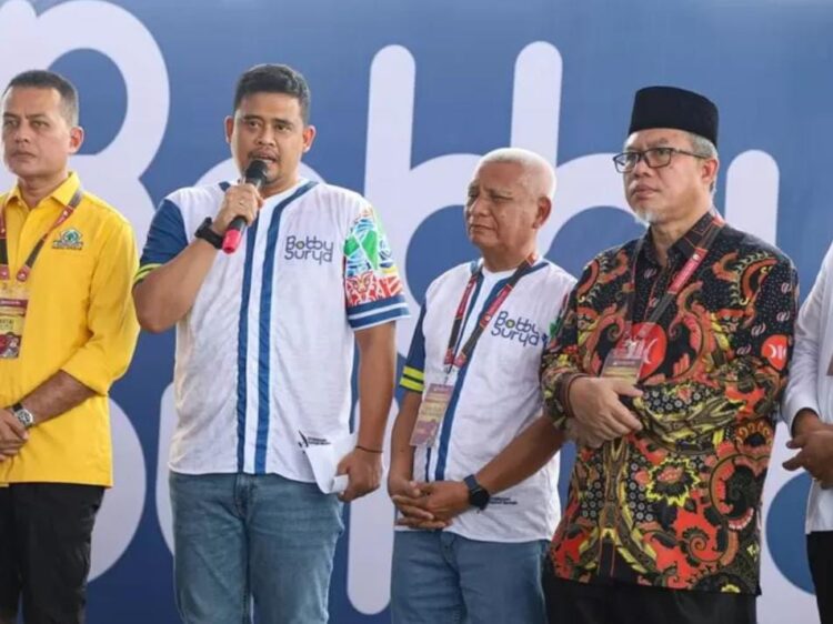 Relawan Sumut Maju/Rumah Keluarga Bobby Nasution Sumut Antarkan Bobby -Surya Mendaftar di KPU Sumut