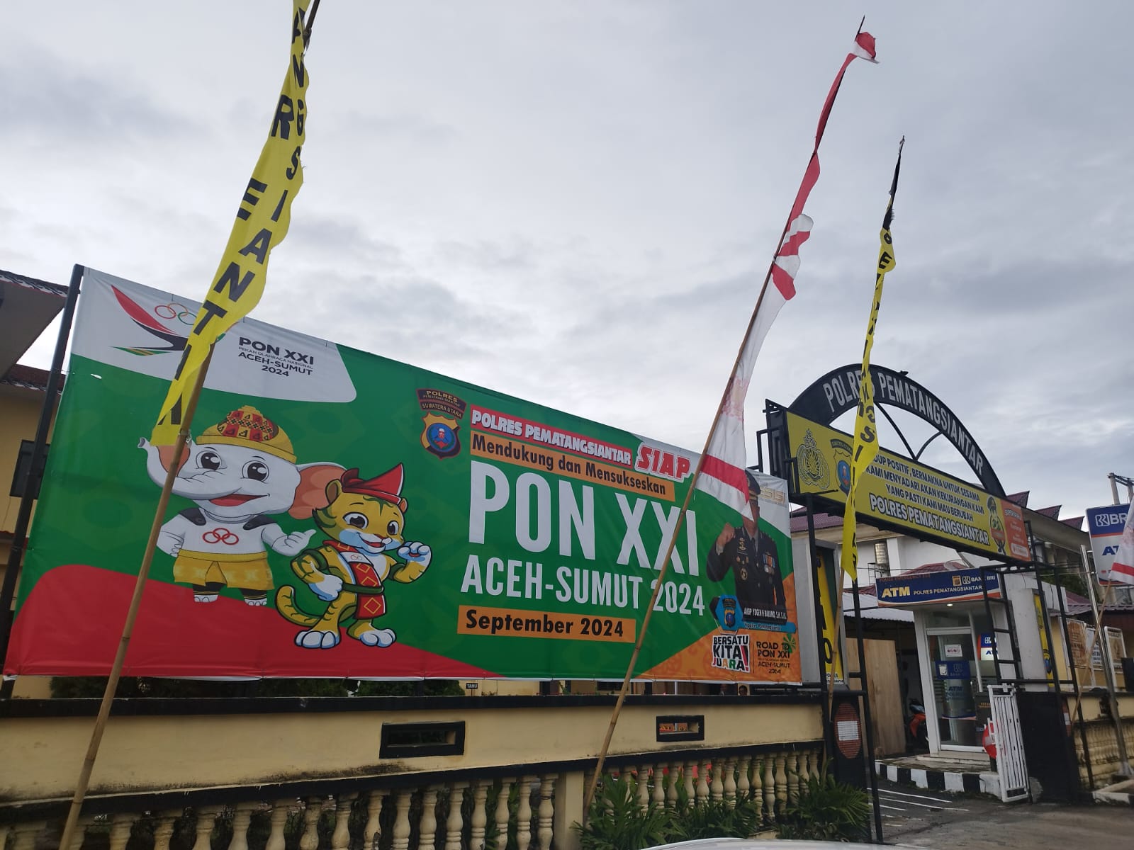 Jajaran Polsek Pematangsiantar Dukung Dan Sukseskan Pelaksanaan PON XXI Aceh-Sumut 2024 