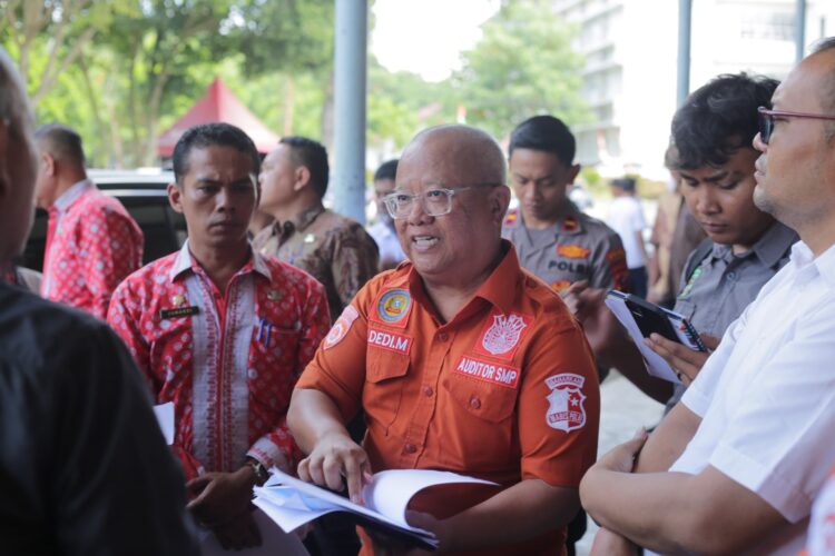 Polres Pematangsiantar Dampingi Tim Risk Assesment PON XXI Baharkam Mabes dan Poldasu Cek Venue Tinju di Aula UHKBPNP