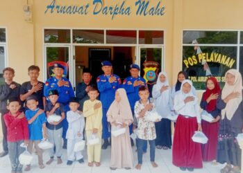 Polairud Polres Sergai Peduli Anak Yatim Sebagai Wujud Polisi Sebagai Problem Solver