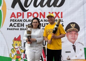 Bupati Pakpak Bharat Tinjau Persiapan Penyambutan Kirab Api PON ke XXI
