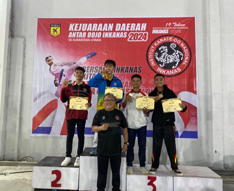 Bravo, Tim Beladiri Karate Sat Brimob Polda Sumut Raih Prestasi di Kejuaraan Daerah Inkanas Sumut 2024