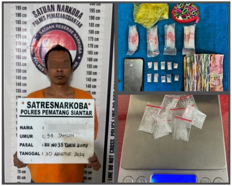 Residivis Pemilik Sabu 2,13 Gram Kembali Ditangkap Polres Pematangsiantar