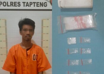 Polres Tapteng Ciduk Warga Sibolga Pengedar Sabu 