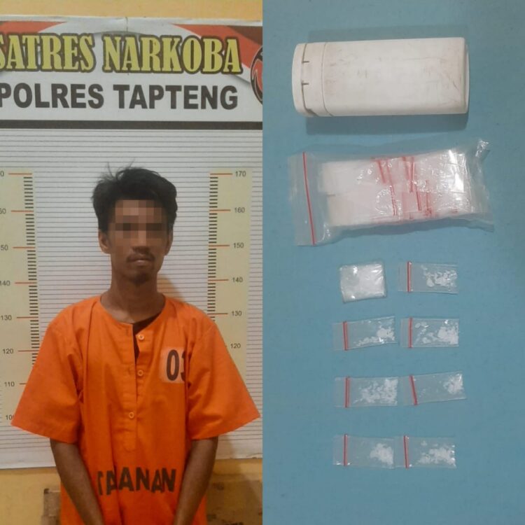 Polres Tapteng Ciduk Warga Sibolga Pengedar Sabu 